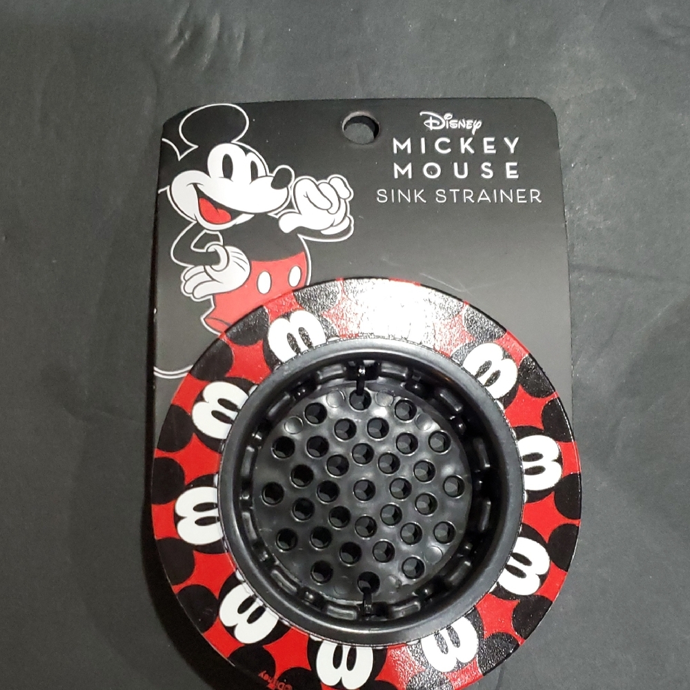 Disney's Mickey Mouse mickey logo black sink strainer brand new